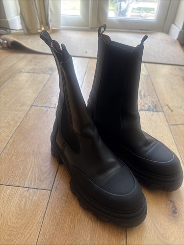 Ganni black boots size - boots,
