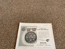 FABK23 ADVERT 5X8 KELVIN THREE-IN-ONE ENGINE SPEED INDICATOR