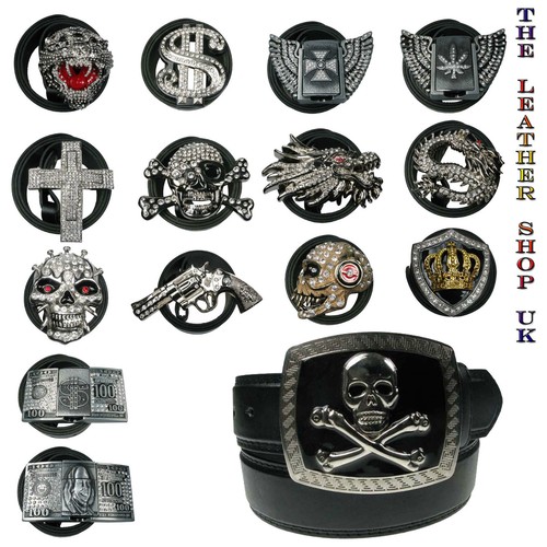 Men western leather belt - western,