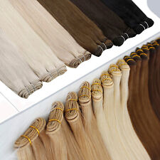Weft Hair Extensions Human Hair Thick Bundle Double Weft Real Remy Sew In Hair