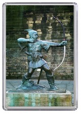 Nottingham Robin Hood Statue Fridge Magnet 