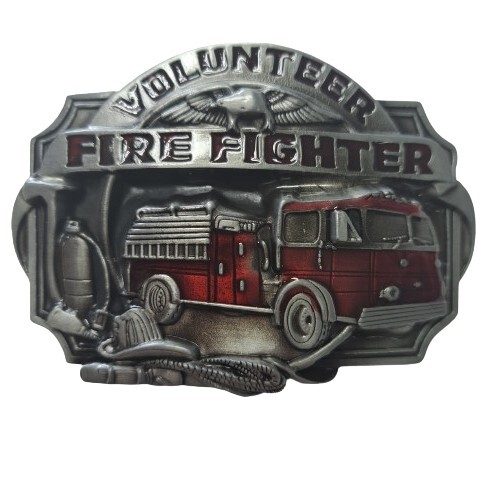 Metal volunteer fire fighter - volunteer,