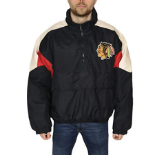 90's Chalk Line NHL Black Chicago Hawks Jacket Size XL In Black Men's