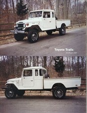 Toyota Trails Magazine TLCA July/Aug 2001 FJ45 pickup extended