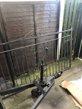 Black Wrought Iron Gate  length 6ft × 4ft wide