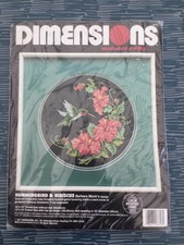 dimensions cross stitch kit hummingbird + hibiscus craft crafting mindfulness 