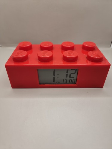 Lego brick alarm clock red - lego,