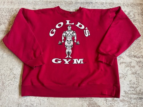 Golds gym red crew neck - gym, xl