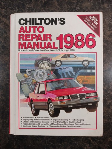 1986 chiltons auto repair - chiltons,