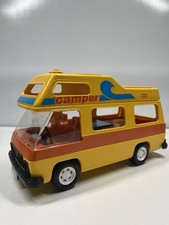 Vintage Playmobil Camper Van 3457 (1977) Yellow Motorhome – No Figures