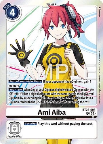 Bt22 093 ami aiba super - aiba, rare