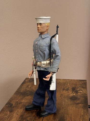 Vintage action man navy dress - vintage,
