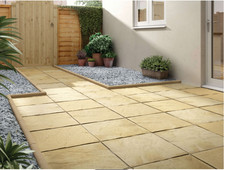 Pendle Riven Buff Paving Slab