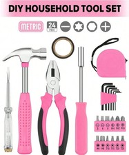 24pc Pink Tool Kit for Women