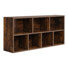 7 Cube  Wooden Bookcase Shelf