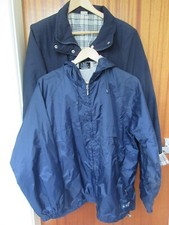Two Ladies Navy Blue Jackets: Ethel Austin Lined, E-vie Waterproof, Size 16
