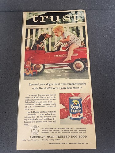 1958 ken doog food - ken, l