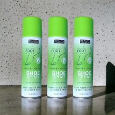 3 x Odour Control SHOE Deodorant Spray - Antibacterial - Anti fungal- 150ml 3 pk