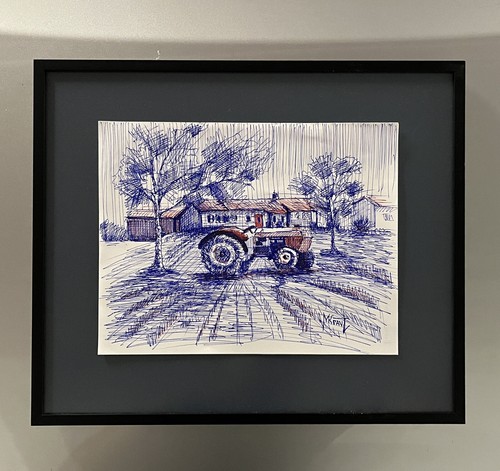 Urban sketch rural - urban, landscape