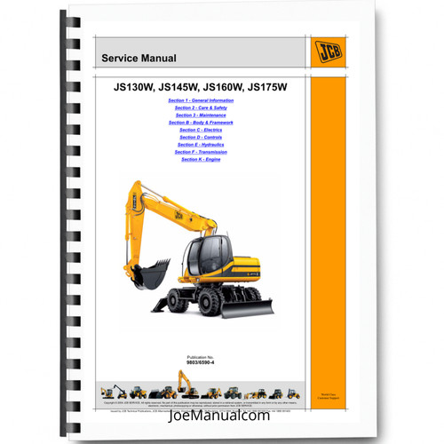 Jcb js130w 145w 160w 175w - js130w,