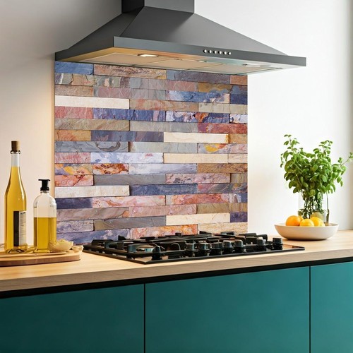 Printed glass kitchen - printed,
