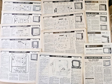 15 + Vintage GEC Television Service Schematics Drawings Bulletin ERT Data BT