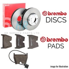 BREMBO FRONT BRAKE DISCS & BRAKE PADS FOR FORD S-MAX ZETEC 1.6 TDCI 2006-14