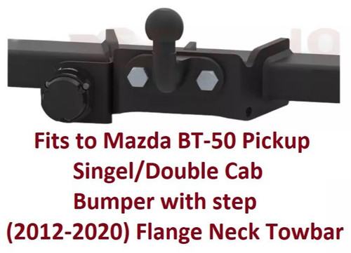 Flange neck tow bar - flange,