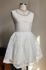 Fairy White Woodland Flocked