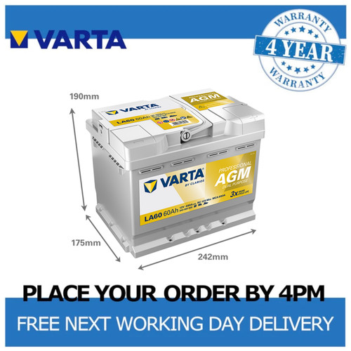 Varta la60 leisure battery agm - la60,