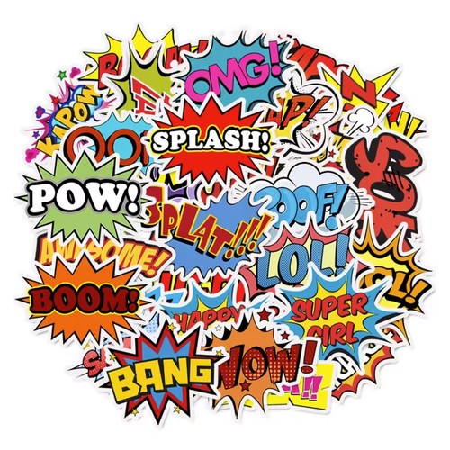 Comic strip action - x,