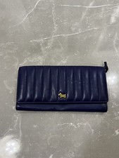 Radley Women’s Blue Purse Bifold Large Smooth Leather Fortune Street  New