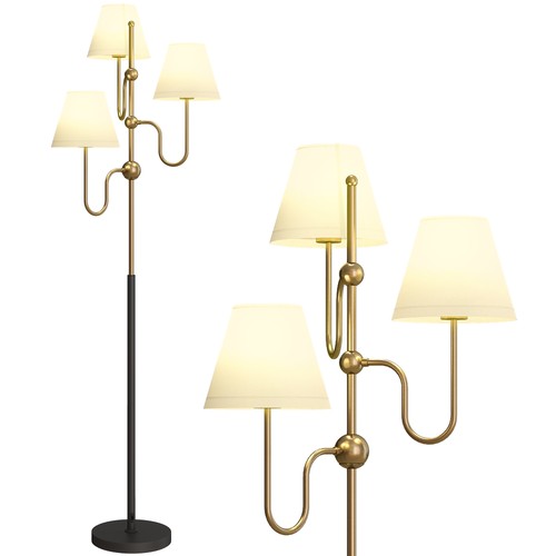 Homcom light floor lamp - homcom, lamp,