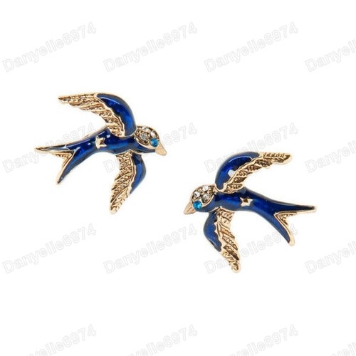 Swallow bird studs kitsch - swallow,