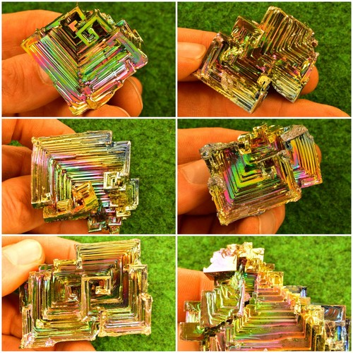 Bismuth crystal rainbow - crystal,