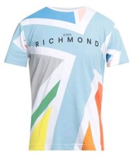 John Richmond Graphic Print Crewneck T Shirt Multicoloured Size XL