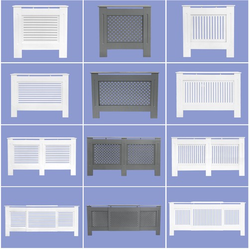 Radiator cover white grey - white,