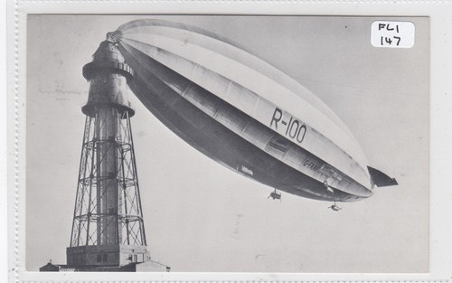 1970 postcard airship 100 - postcard,