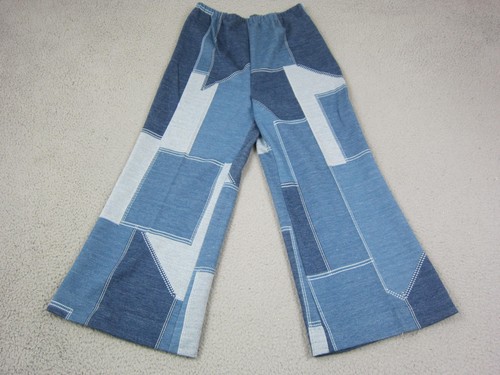 Vintage faux denim pants - faux,