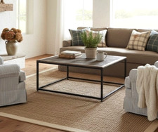 Vintage Coffee Table Reclaimed Antique 1800s Pine Table Top, Cottage Style