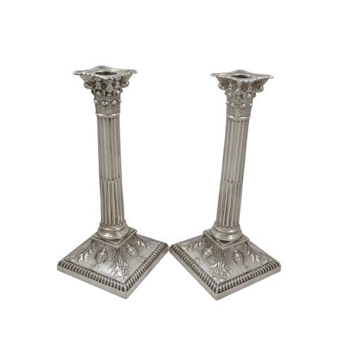 Pair antique sterling - of,