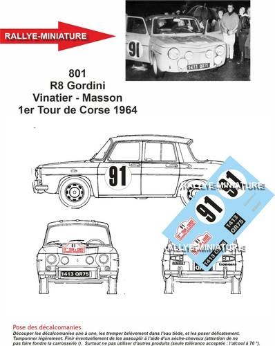 Decals ref 0801 renault - 1/32,