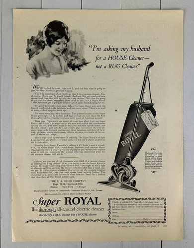 Antique super royal vacuum - antique,