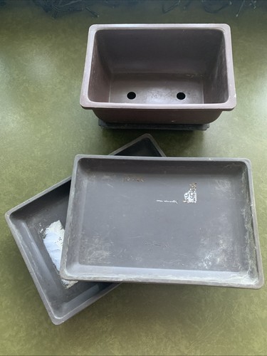 Plastic bonsai pot tray - bonsai,