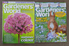 2 x gardeners world magazine feb 2013,feb 2021