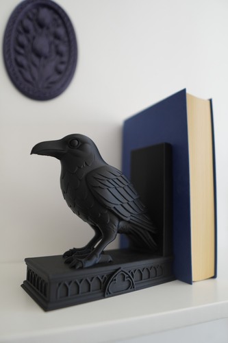 Gothic raven bookends - raven,