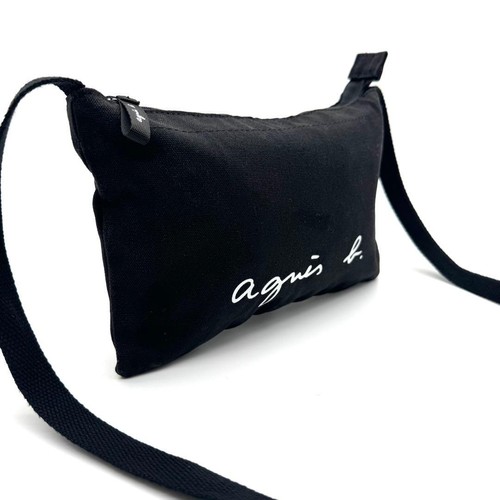 Agnes black canvas shoulder - black,