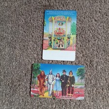 The Wizard of Oz Card Coin Push Arcade Game  cards x 2 