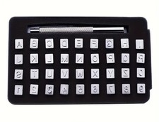 36 Pcs  Leather Embossing Tool Kit Punch Set Letters And Numbers Stamping Tool