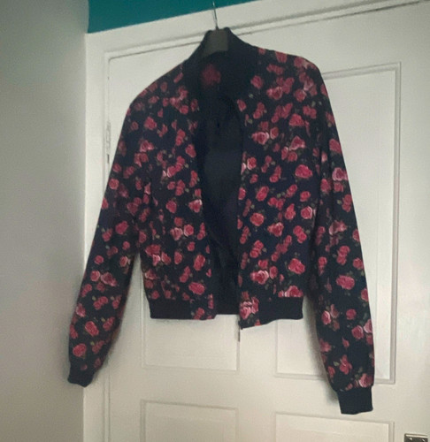 Denim women navy floral - denim, women's